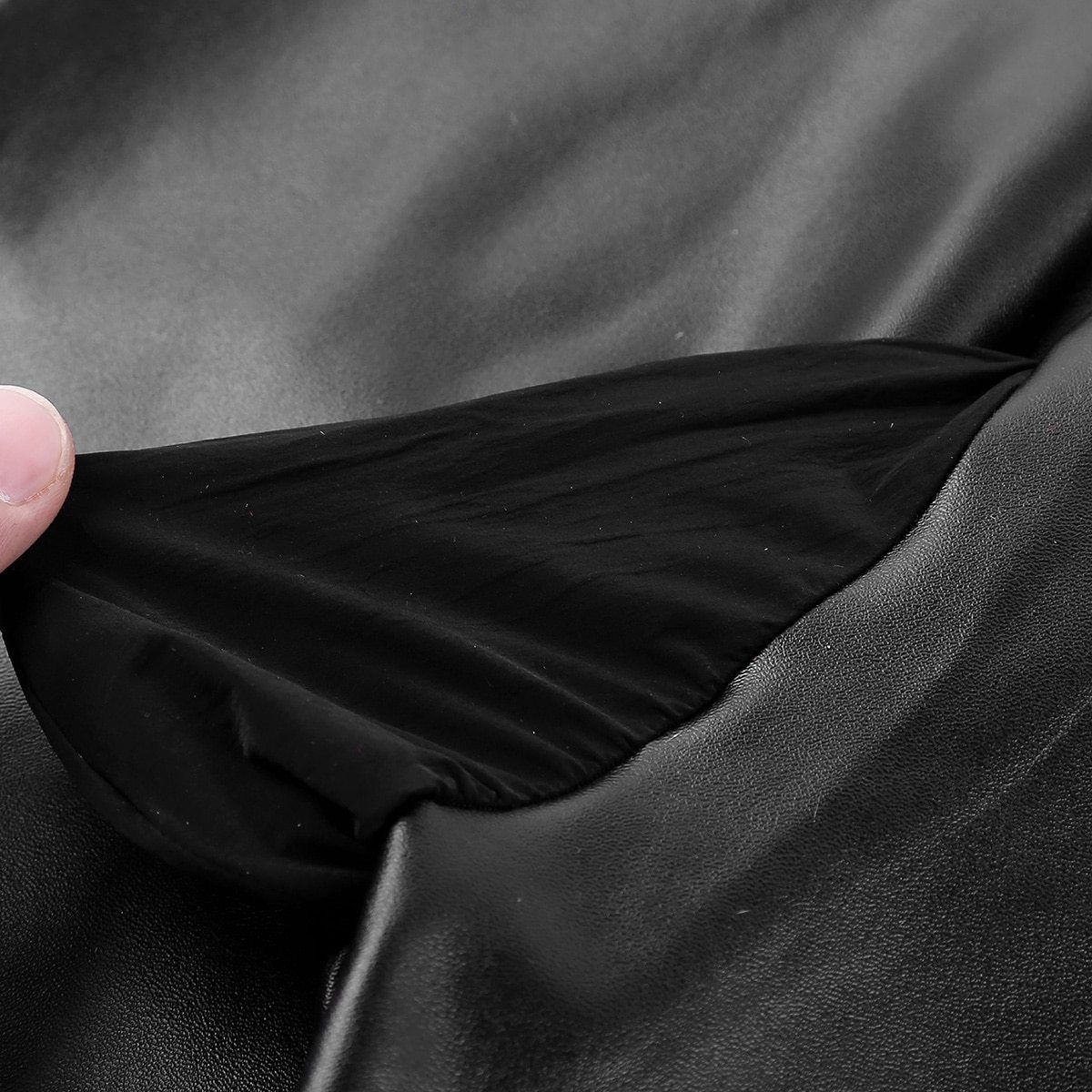 Faux Leather Bulge Pouch Legging Pants - Sissy Panty Shop