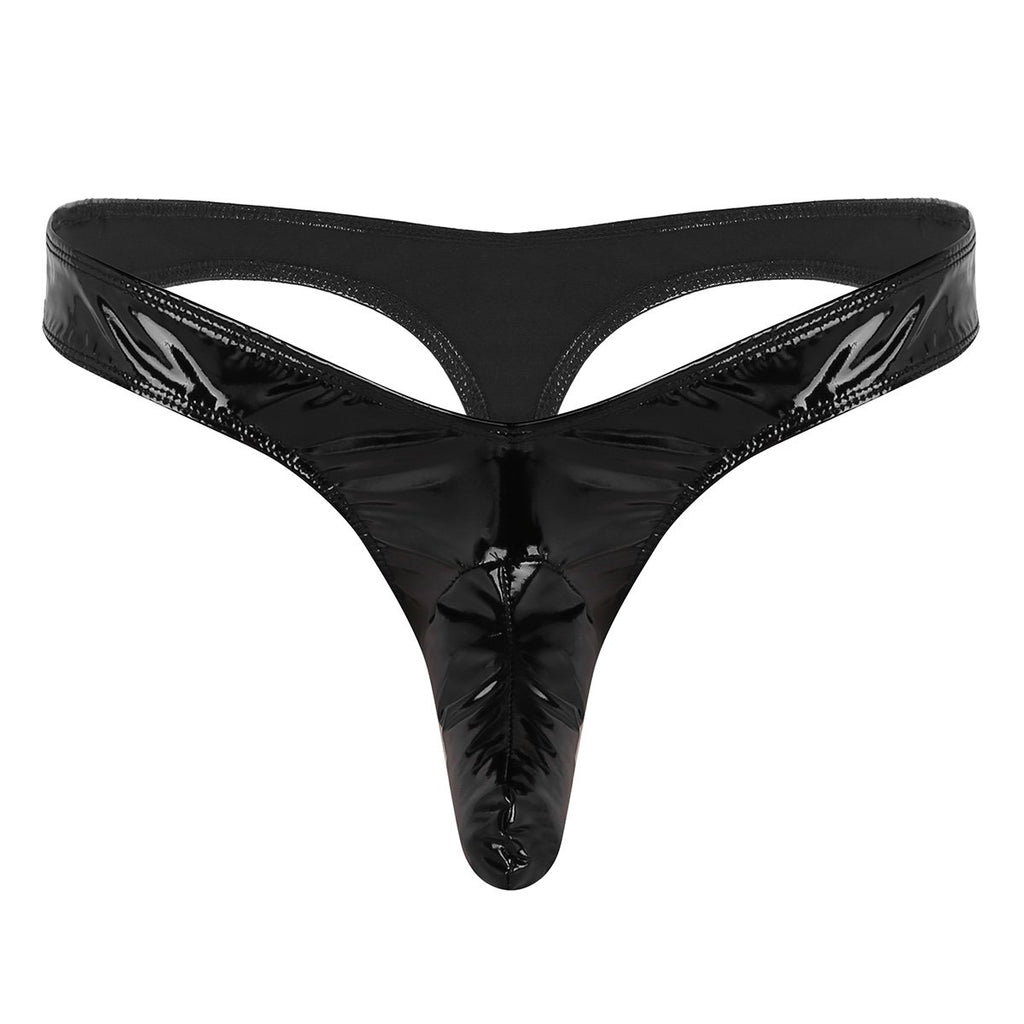 "Shemale Tiffany" Faux Leather G-String - Sissy Panty Shop