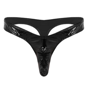 "Shemale Tiffany" Faux Leather G-String - Sissy Panty Shop