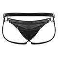 Faux Leather Open Butt Bikini - Sissy Panty Shop