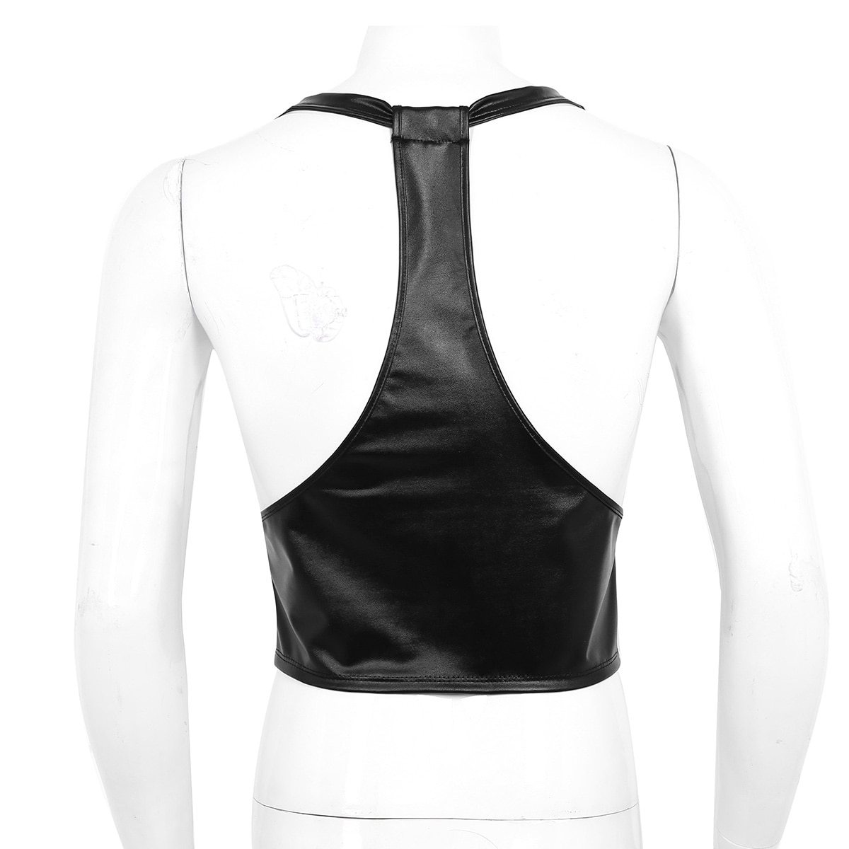 Faux Leather Chest Harness - Sissy Panty Shop