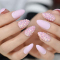 Pink Glitter Stiletto Faux Nails - Sissy Panty Shop