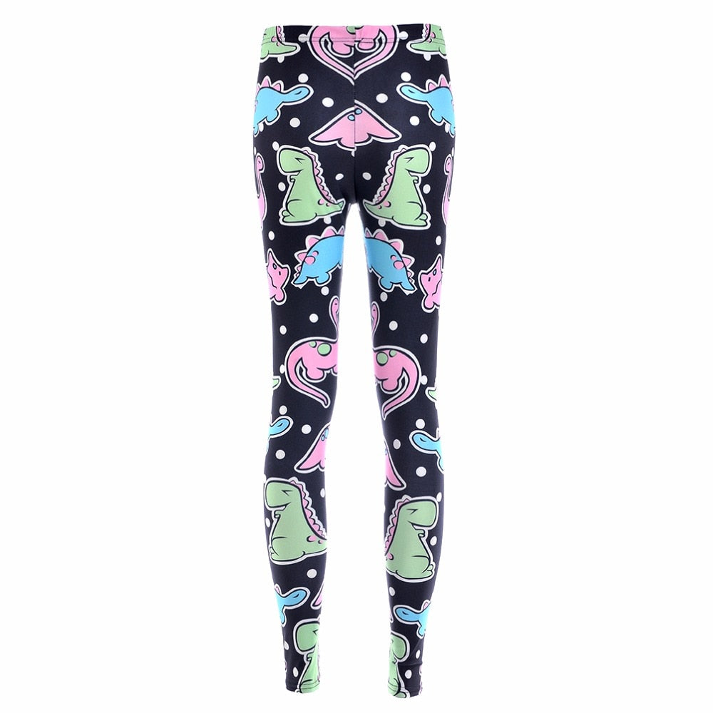 Playful Dino Print Leggings - Sissy Panty Shop