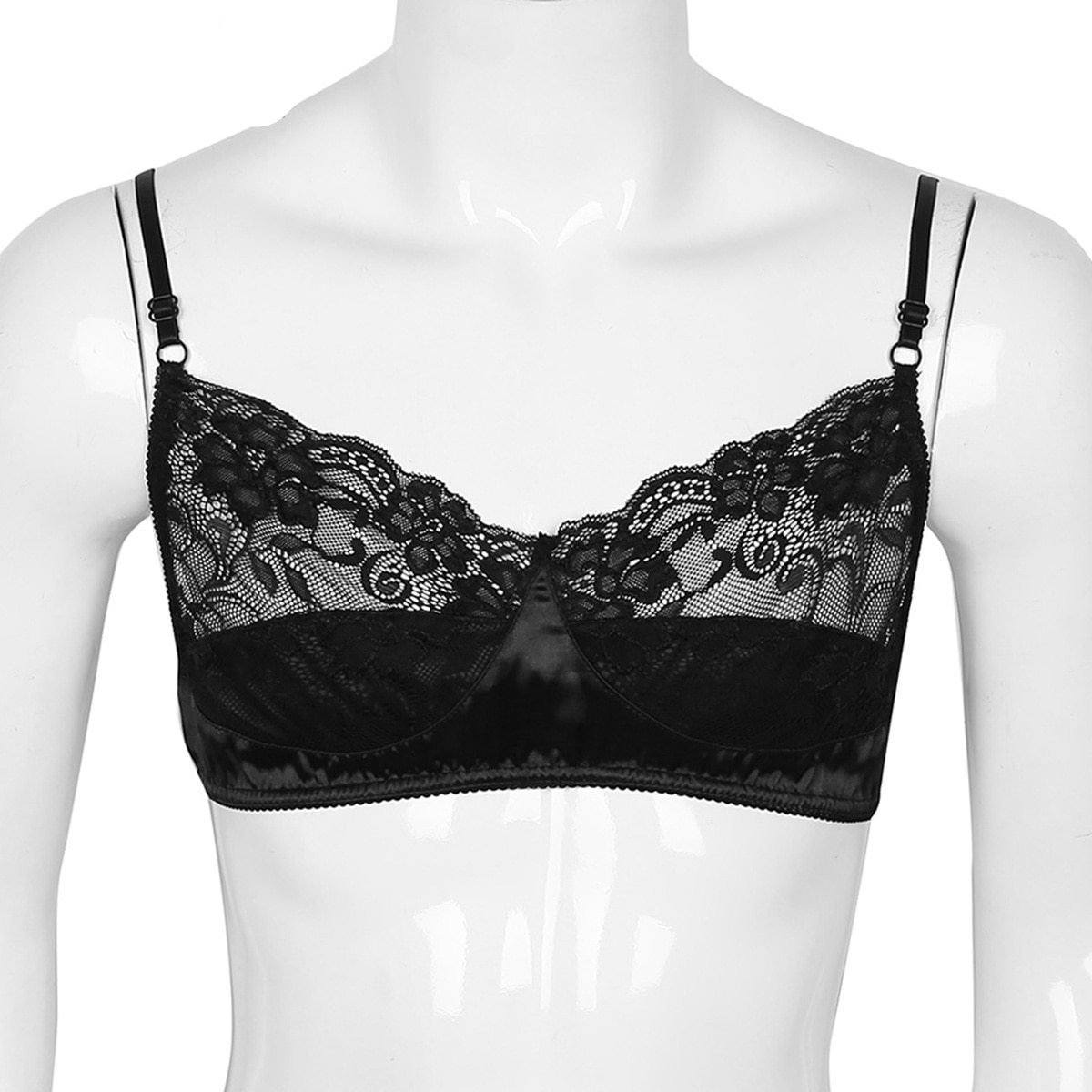 Lace & Satin Bralette - Sissy Panty Shop