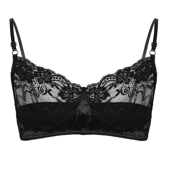 Lace & Satin Bralette - Sissy Panty Shop