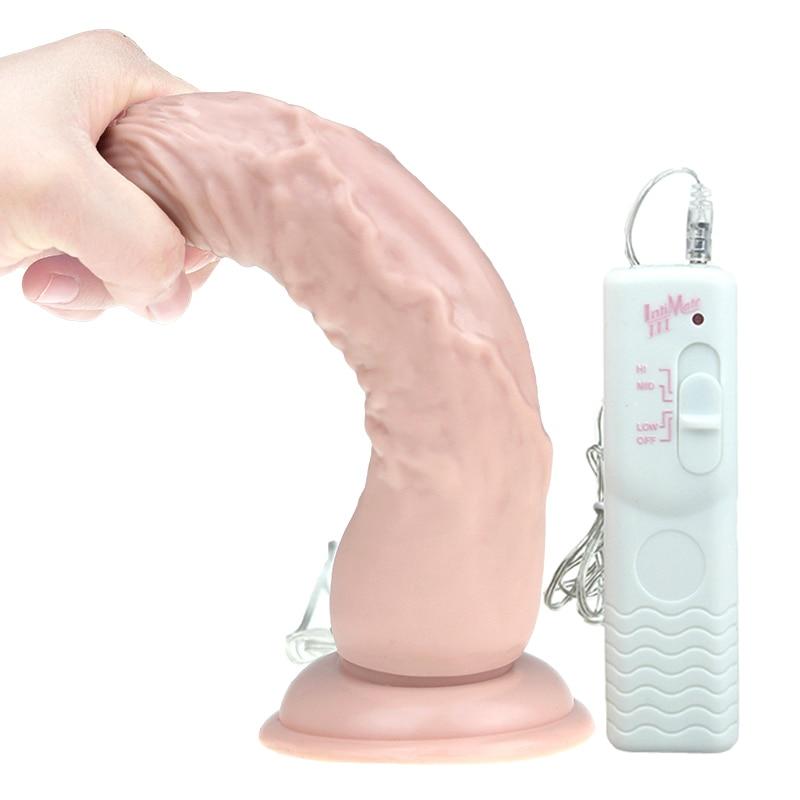 9 Inch Big Realistic Dildo Vibrator - Sissy Panty Shop