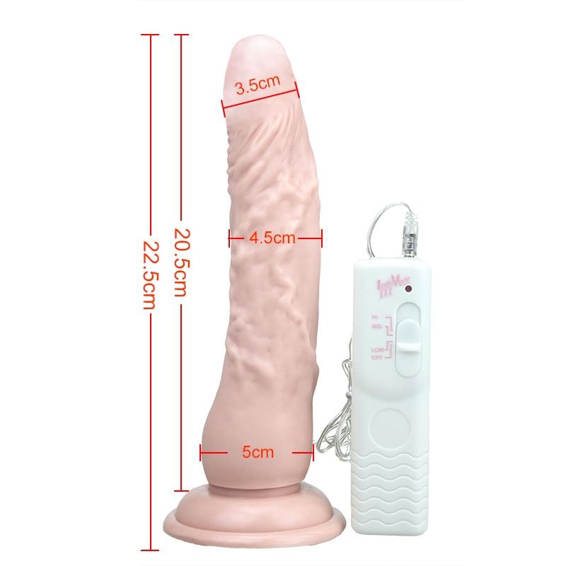 9 Inch Big Realistic Dildo Vibrator - Sissy Panty Shop