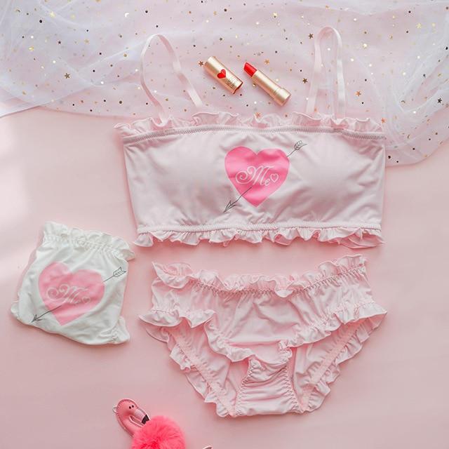 Pink Bra & Panties Lolita Set - Sissy Panty Shop
