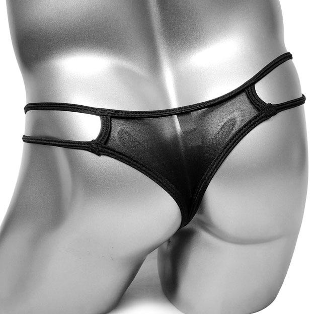 Faux Leather T-Back Thong - Sissy Panty Shop