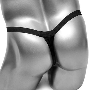 "Tranny Sue" Faux Leather G-String - Sissy Panty Shop