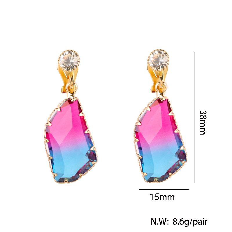 Crystal Dangle Clip On Earrings - Sissy Panty Shop