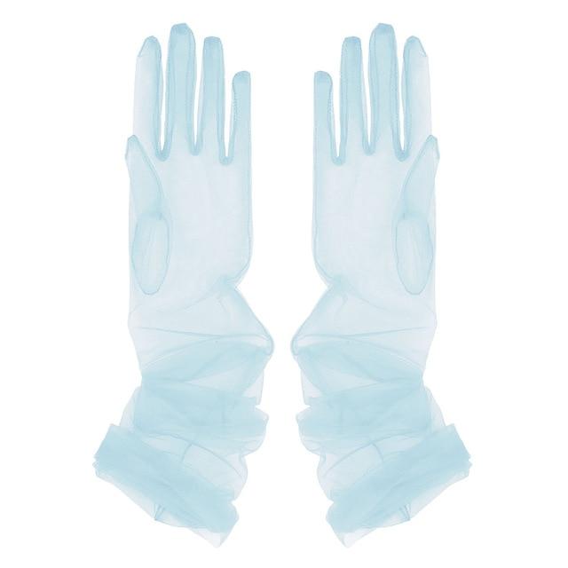 Transparent Sheer Tulle Gloves - Sissy Panty Shop