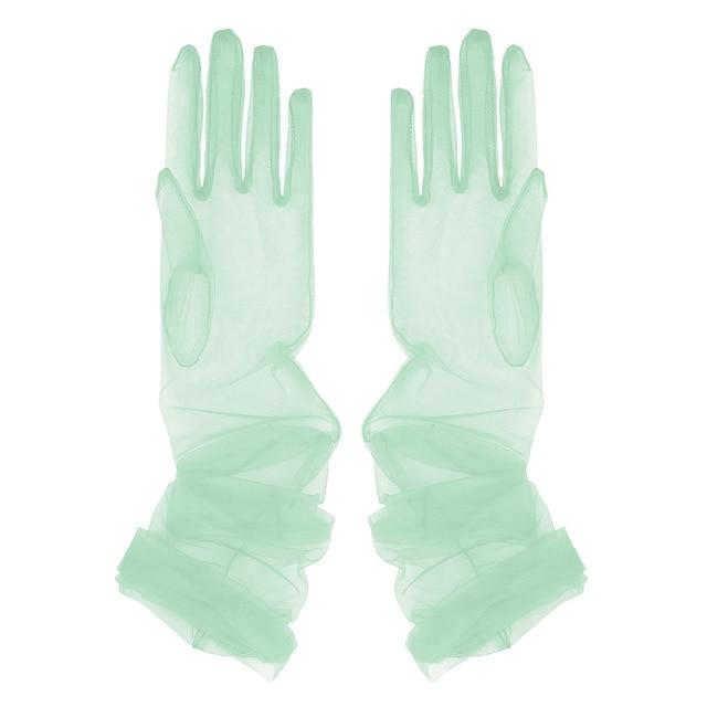 Transparent Sheer Tulle Gloves - Sissy Panty Shop