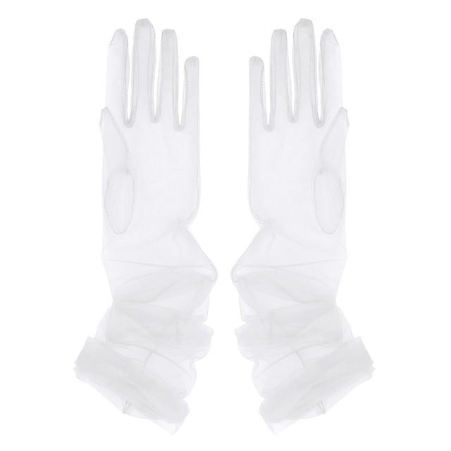 Transparent Sheer Tulle Gloves - Sissy Panty Shop