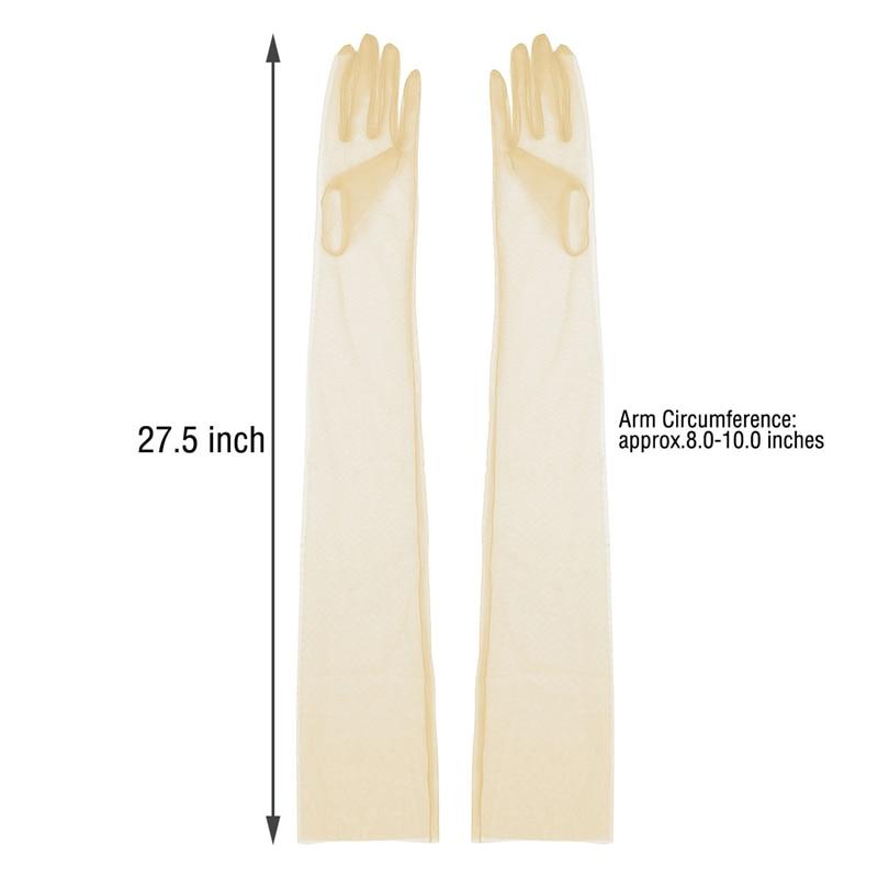 Transparent Sheer Tulle Gloves - Sissy Panty Shop