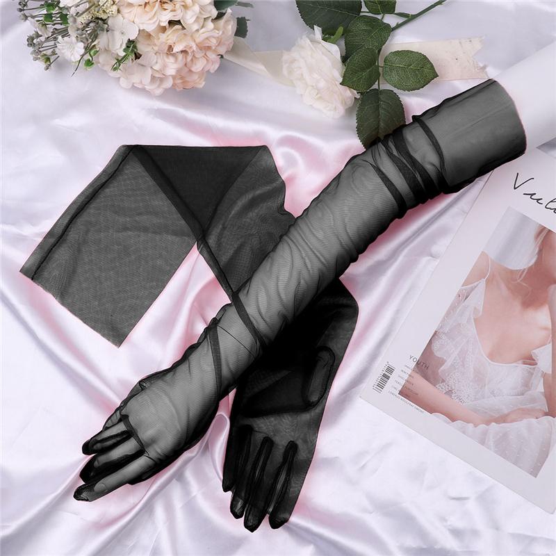 Transparent Sheer Tulle Gloves - Sissy Panty Shop