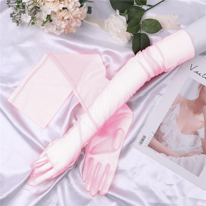 Transparent Sheer Tulle Gloves - Sissy Panty Shop
