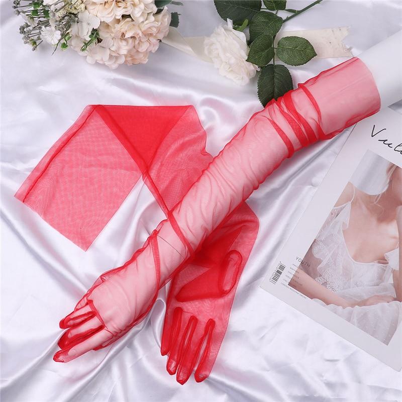 Transparent Sheer Tulle Gloves - Sissy Panty Shop