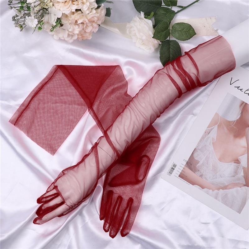 Transparent Sheer Tulle Gloves - Sissy Panty Shop