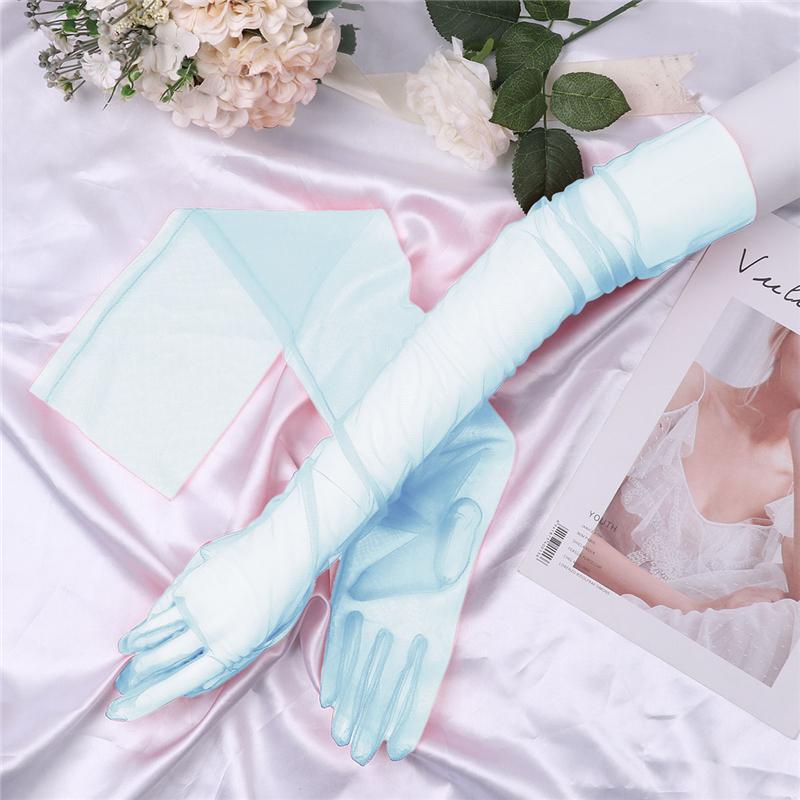 Transparent Sheer Tulle Gloves - Sissy Panty Shop