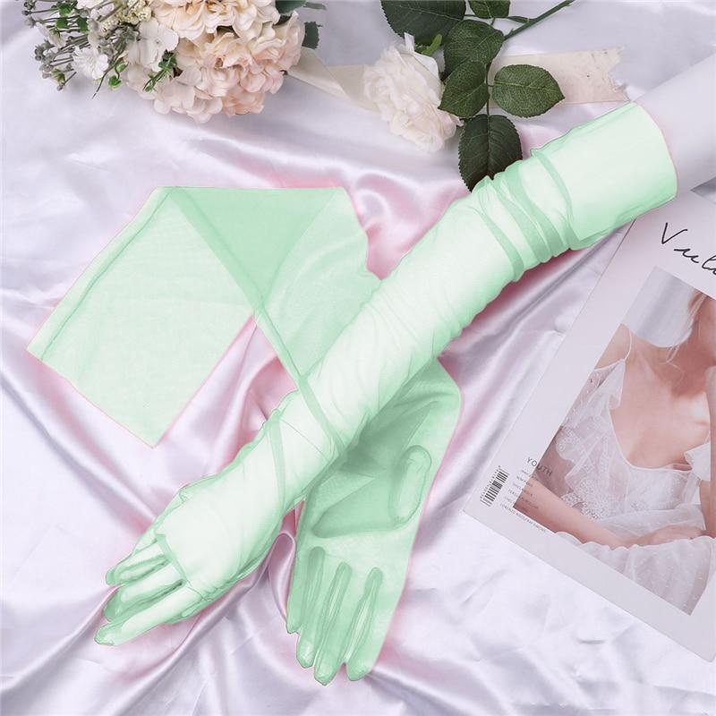 Transparent Sheer Tulle Gloves - Sissy Panty Shop