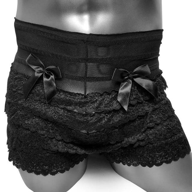 "Shemale Olga" Ruffle Lace Bloomers - Sissy Panty Shop