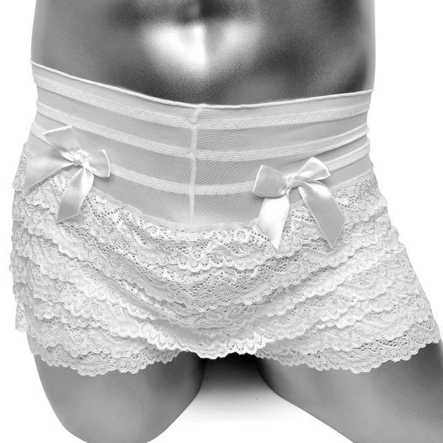 "Shemale Olga" Ruffle Lace Bloomers - Sissy Panty Shop