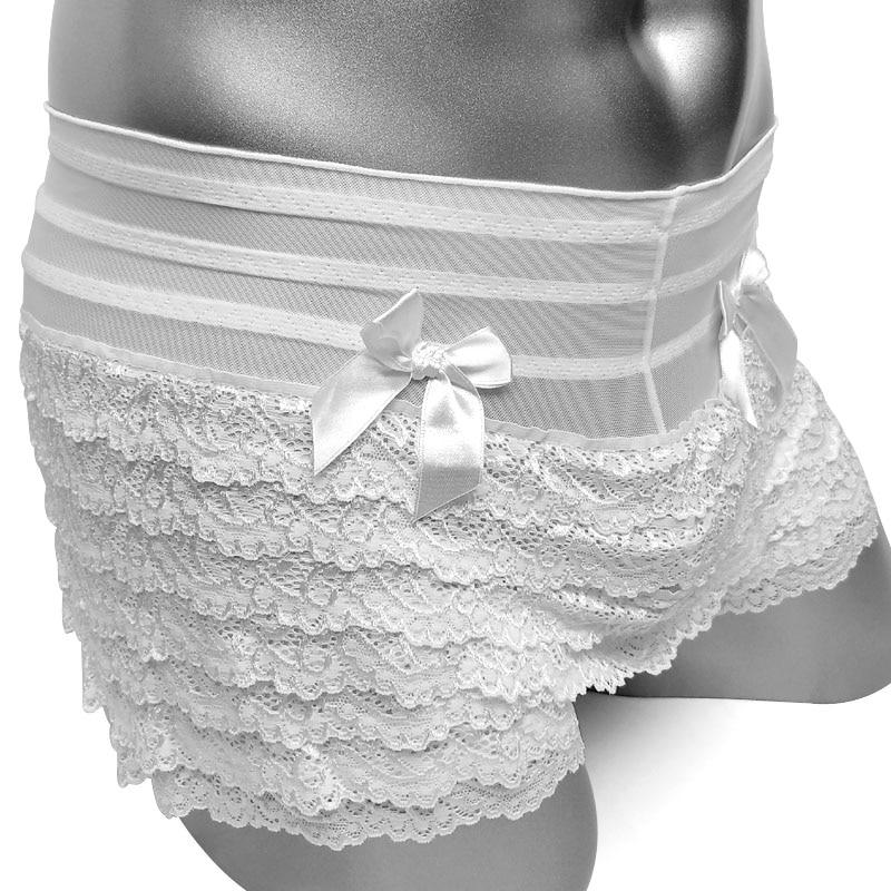 "Shemale Olga" Ruffle Lace Bloomers - Sissy Panty Shop