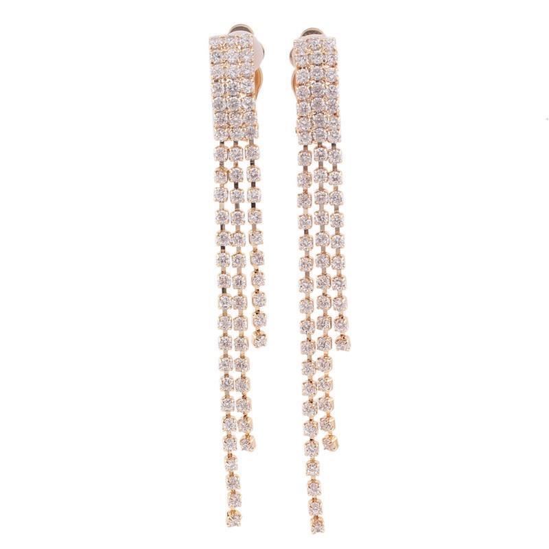 Crystal Dangle Clip On Earrings - Sissy Panty Shop