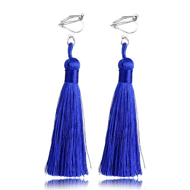 Bohemian Tassel Clip On Earrings - Sissy Panty Shop