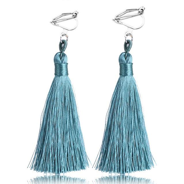 Bohemian Tassel Clip On Earrings - Sissy Panty Shop