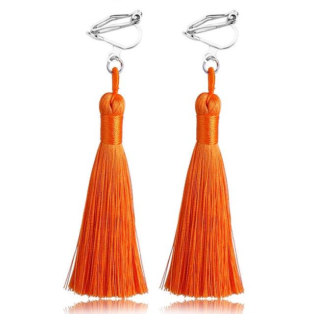 Bohemian Tassel Clip On Earrings - Sissy Panty Shop