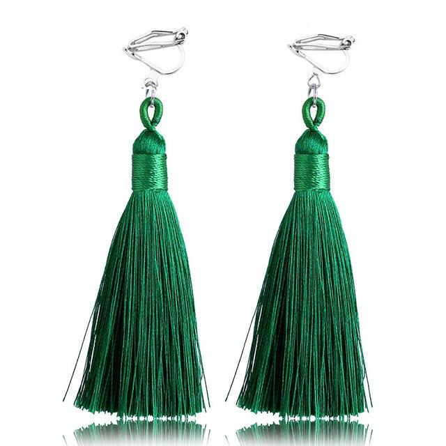 Bohemian Tassel Clip On Earrings - Sissy Panty Shop