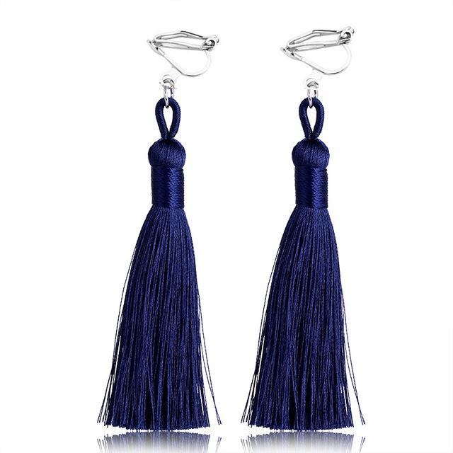 Bohemian Tassel Clip On Earrings - Sissy Panty Shop