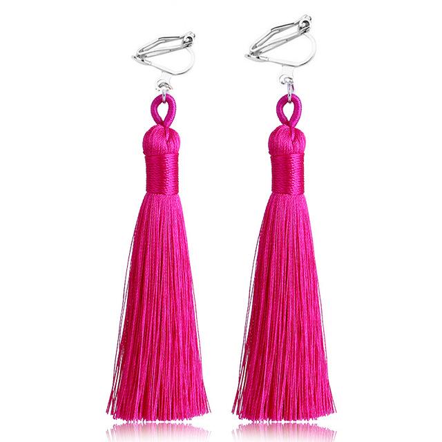 Bohemian Tassel Clip On Earrings - Sissy Panty Shop