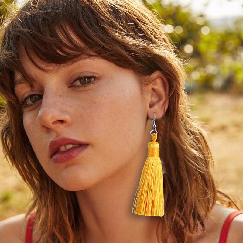 Bohemian Tassel Clip On Earrings - Sissy Panty Shop