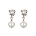 Faux Pearl Clip On Dangle Earrings - Sissy Panty Shop