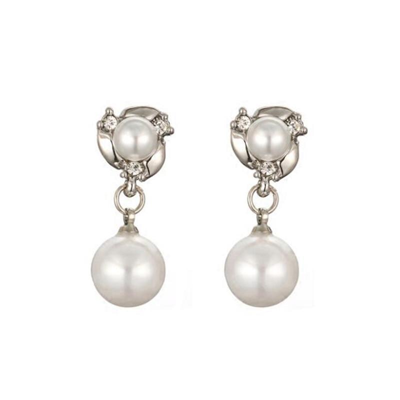 Faux Pearl Clip On Dangle Earrings - Sissy Panty Shop