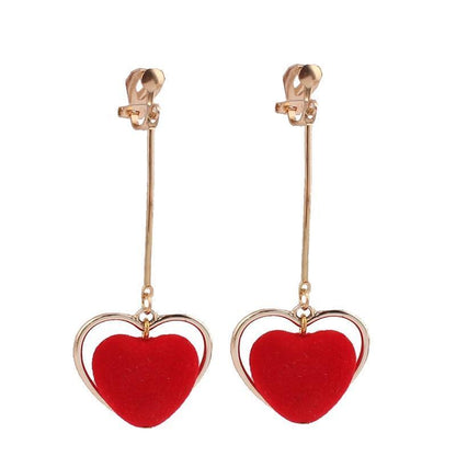 "Tranny Christine" Heart Clip On Earrings - Sissy Panty Shop