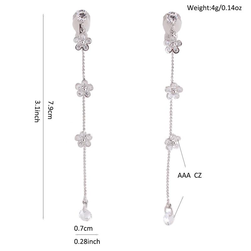 "Tranny Flor" Dangle Clip On Earrings - Sissy Panty Shop