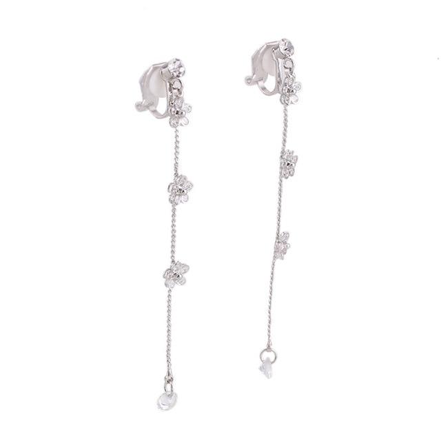 "Tranny Flor" Dangle Clip On Earrings - Sissy Panty Shop