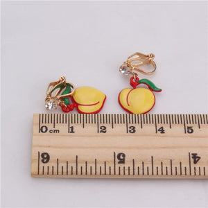 Small Peach Clip On Earrings Sissy Panty Shop 