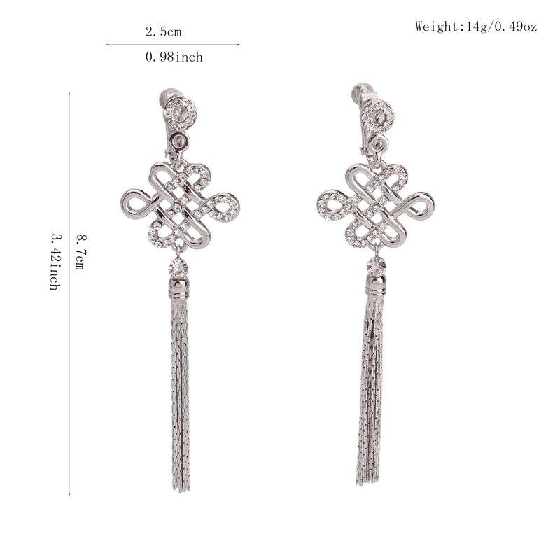 Chinese Knot Clip On Earrings - Sissy Panty Shop