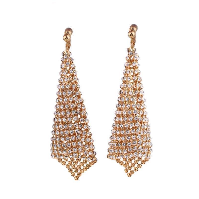 Rhinestone Clip On Earrings - Sissy Panty Shop