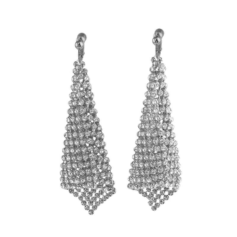 Rhinestone Clip On Earrings - Sissy Panty Shop