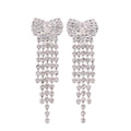 Crystal Bow Clip On Earrings - Sissy Panty Shop