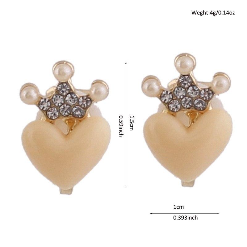 "Tranny Brenda" Heart Crown Clip On Earrings - Sissy Panty Shop