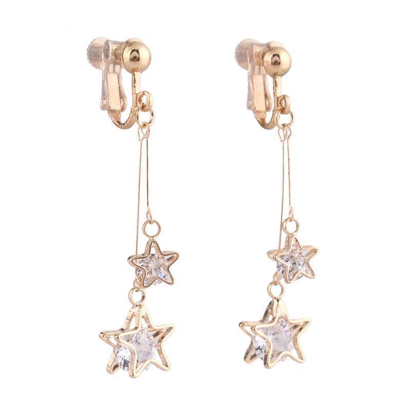 "Sissy Andy" Star Dangle Clip On Earrings - Sissy Panty Shop