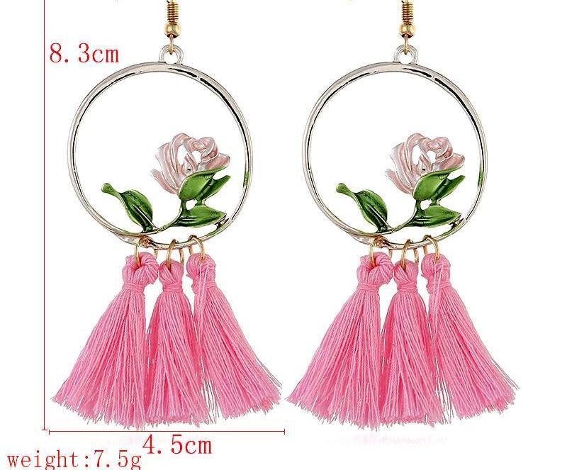 Rose Tassel Clip on Earrings - Sissy Panty Shop