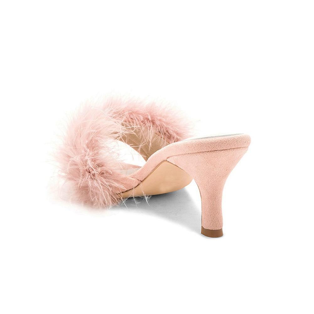 "Sissy Monica" Fur Slippers - Sissy Panty Shop